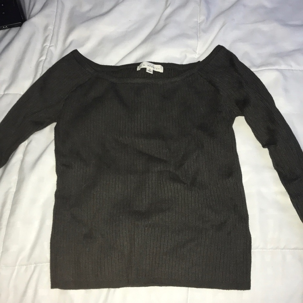 off the shoulder long sleeve